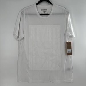 NWT True Religion T-Shirt‎ - Mens Size Medium - White/Blue Buddha Short Sleeve